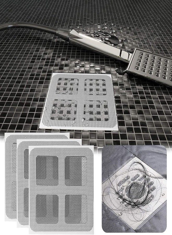 REENTA Disposable Shower Cover Hair Catcher Shower Drain Mesh Stickers, Bathroom, Laundry, Bathtub, Kitchen Sower Drain Floor Sink (Pack of 10) - Image 5